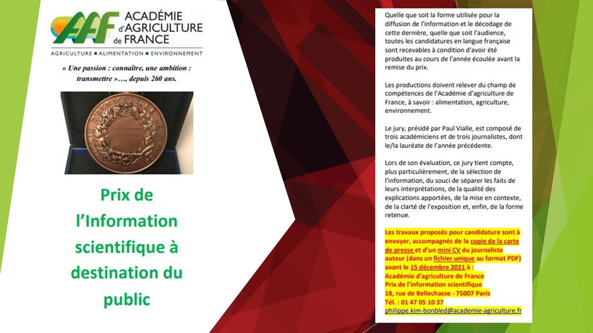 You are currently viewing Nouvelle édition du Prix de l’information scientifique à destination du public